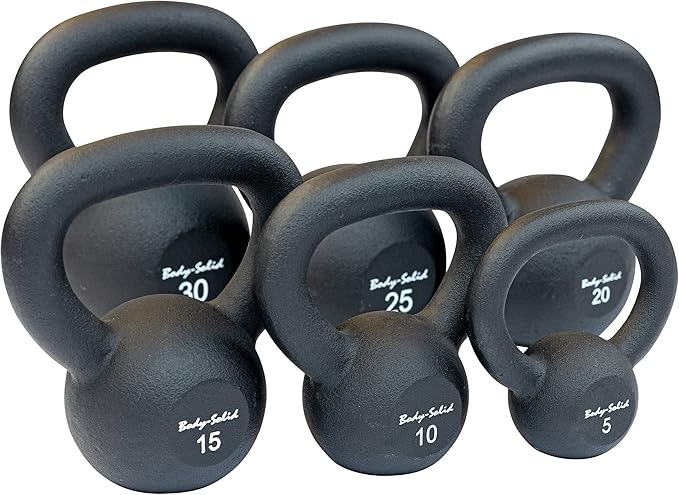 KBRS105 - Iron Powder Coat Kettlebells Pounds - Body-Solid Body-Solid