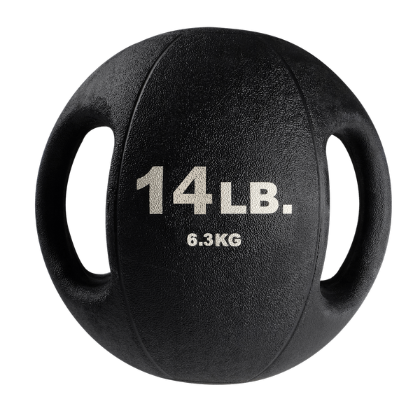 Body-Solid Tools 14lb. Dual Grip Medicine Ball