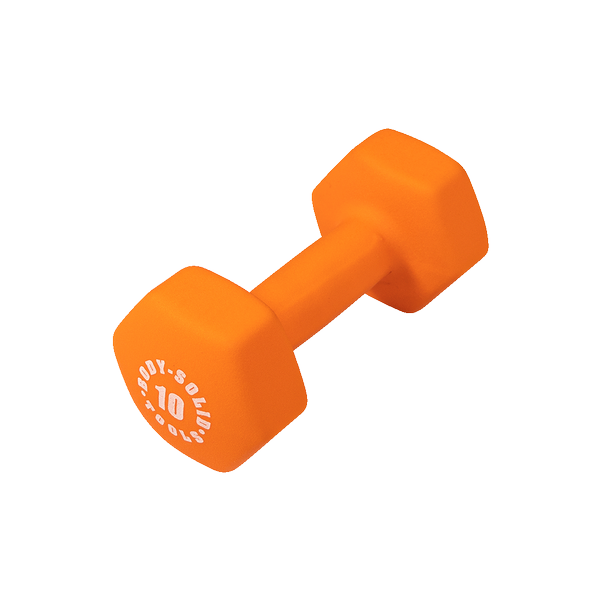 BSTND10 - 10 lb. Body-Solid Tools Neoprene Dumbbell - Body-Solid