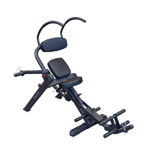The Body-Solid GAB300B Semi-Recumbent Ab Bench is designed with a 5-position adjustable seat, a 5-position upper ab arm, and a 4-position lower ab leg support, allowing users of all sizes to customize the bench for a personalized workout experience. 