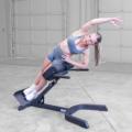 The Body-Solid GHYP345B 45° Back Hyperextension is an impressive piece of equipment that combines an inverted back extension and oblique flexor set at a 45° angle, making it the perfect tool for conditioning
