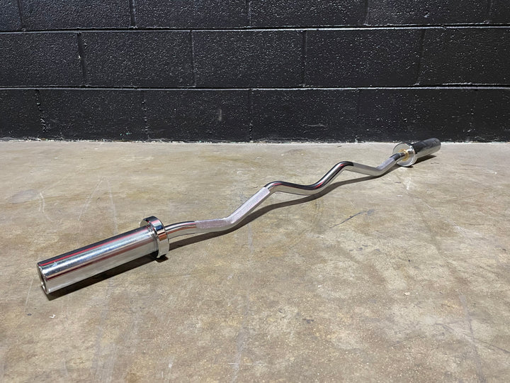 PureCraft Olympic EZ Curl Bar – 47.5" Chrome Finish (PCI-CURL47) Pure Craft Industries