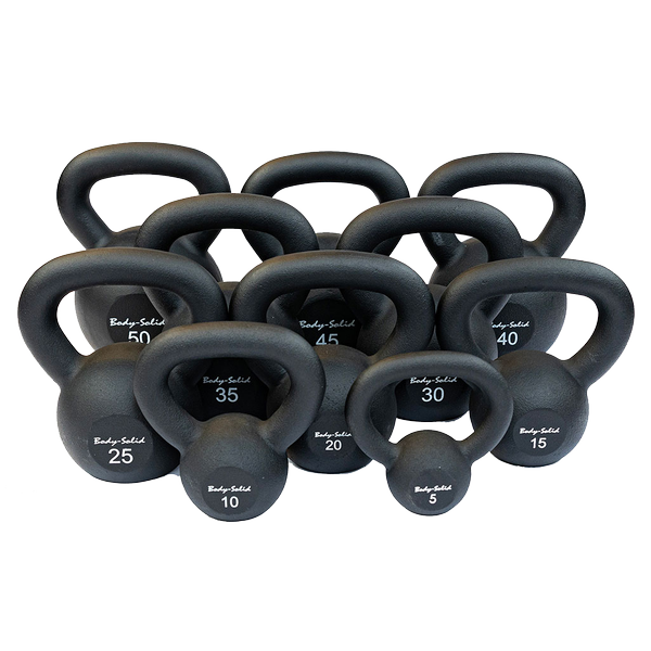 KBR40 - Iron Powder Coat Kettlebells 40 Pounds - Body-Solid Body-Solid