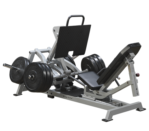 Body-Solid (LVLP Leverage Horizontal Leg Press Machine for Home Gym - Heavy Duty Workout Equipment for Full Lower Body Workouts, 1000lb Weight CapacitySolid