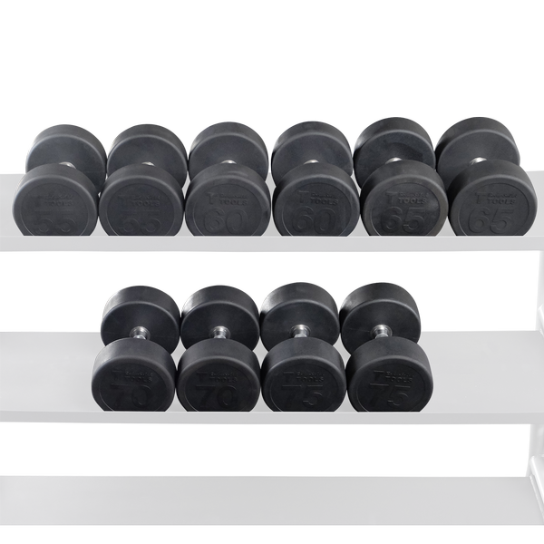 SDPS650 - Rubber Round Dumbell 55-75lb pairs Body-Solid