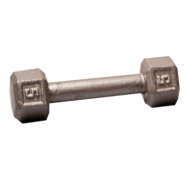 SDX5 - 5 Lb. Cast Iron Hex Dumbbell - Body-Solid