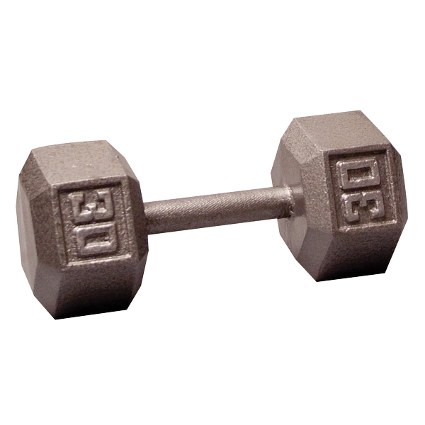 SDX30 - 30 Lb. Cast Iron Hex Dumbbell - Body-Solid Body-Solid
