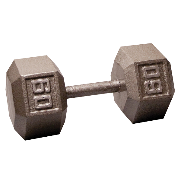 SDX60 - 60 Lb. Cast Iron Hex Dumbbell - Body-Solid Body-Solid