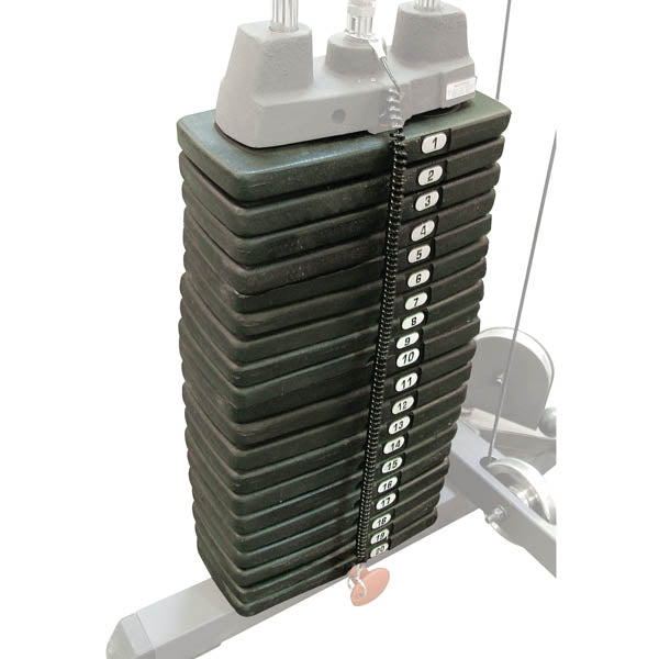 Body-Solid built these weigh stacks to provide a lifetime of reliability and maintenance-free service