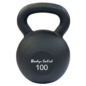 KBR100 - Iron Powder Coat Kettlebells 100 Pounds - Body-Solid Body-Solid