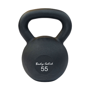 KBR55 - Iron Powder Coat Kettlebells 55 Pounds - Body-Solid Body-Solid