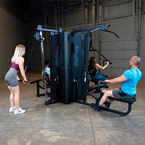 Body-Solid (S1000/3) Pro Clubline Multi-Station Four Weight Stack Commercial Gym Machine, Upper & Lower Body Strength Training Functional Workout Stations for Weights Lifting and Bodybuilding, 310 lb