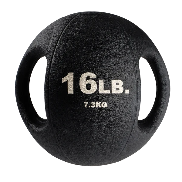 16LB Dual Grip Medicine Ball BLACK