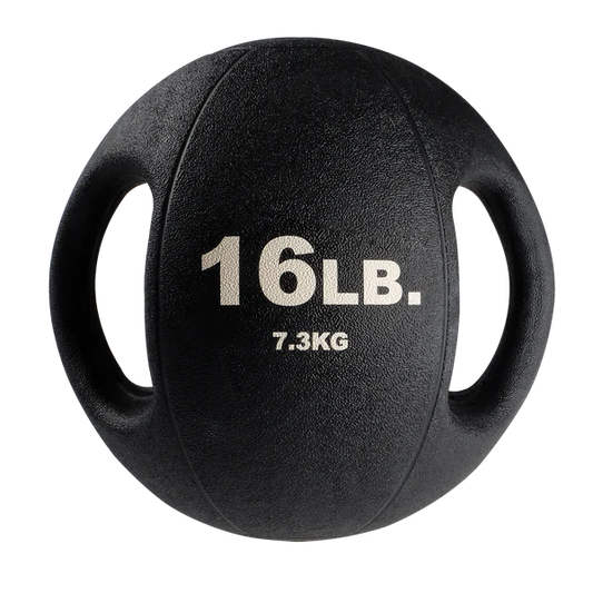 16LB Dual Grip Medicine Ball BLACK