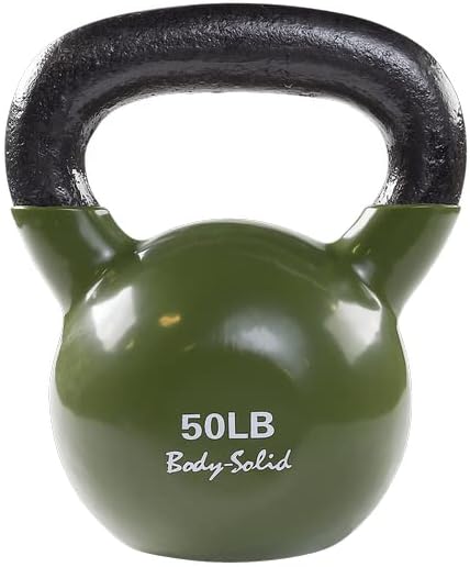 KBV50 - 50 lb. Vinyl Dipped Kettlebells - Body-Solid