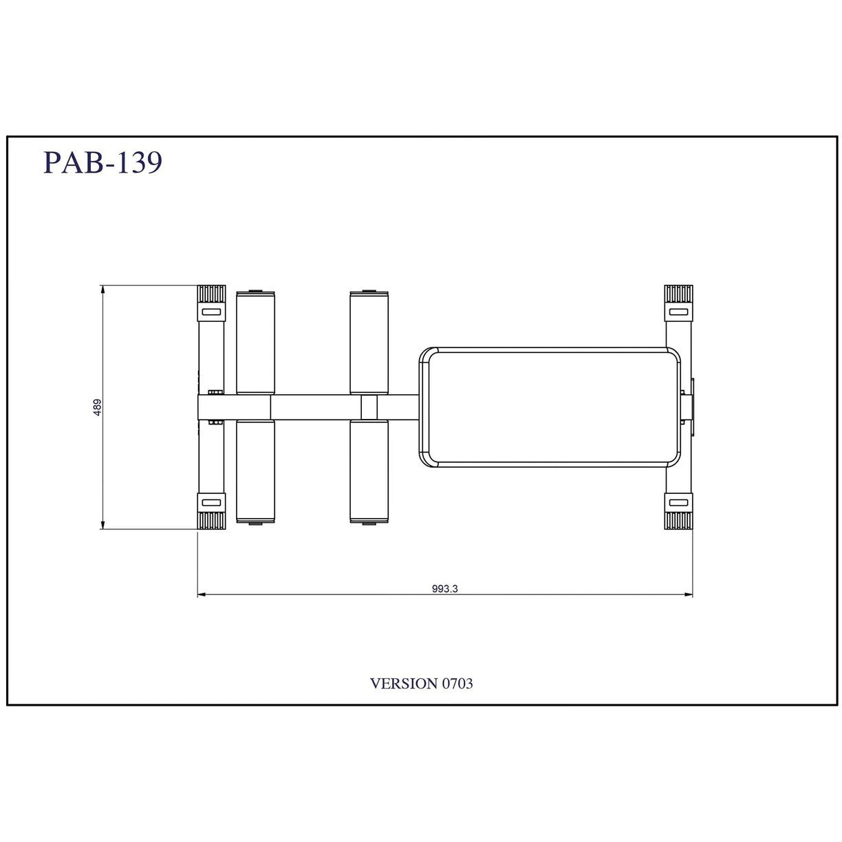 Body-Solid Powerline Sit-Up Board PAB139X