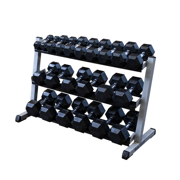 3 Tier Horizontal 48" Dumbell Rack