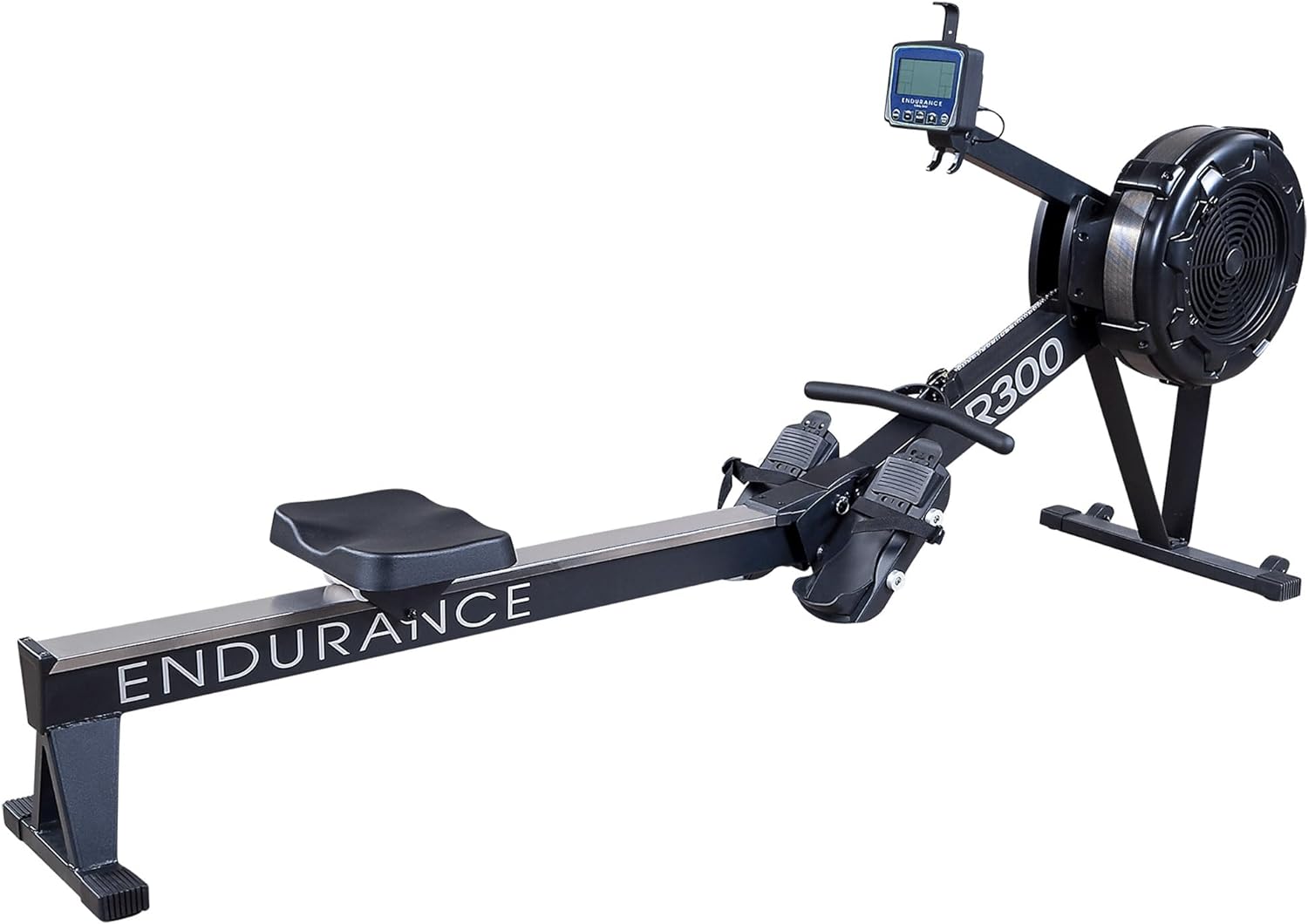 Body-Solid Endurance (R300) Air Resistance Indoor Rower - Cardio & Total Body Workout Machine with Self-Generating Power