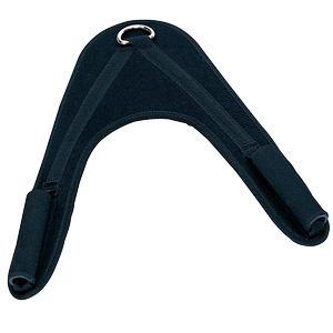 Extra-wide padded harness protects the neck, shoulders, back and chest while you concentrate on your abs and obliques
