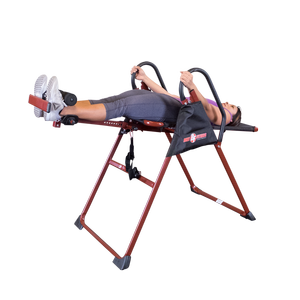 Everyday life has its ups and downs, and your spine pays the price for all of them. The Best Fitness BFINVER10 Inversion Table is designed to relieve stress, reduce back pain, increase flexibility and improve your posture by suspending your body's weight in a comfortable, controllable motion.
