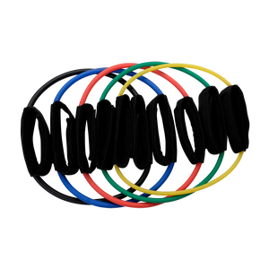 The BSTART Ankle Cuff Resistance Tubes feature soft-padded 2â€ wide Velcro ankle cuffs, a durable exterior and a hook and loop closure for a precise and secure fit during exercise, 