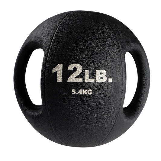 Body-Solid Tools 12lb. Dual Grip Medicine Ball