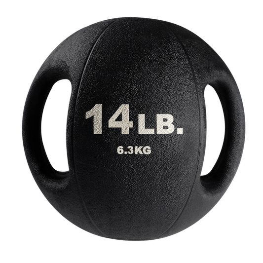 Body-Solid Tools 14lb. Dual Grip Medicine Ball