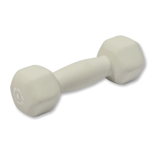 Light gray 4lb neoprene dumbell