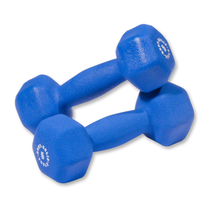 Blue 5lb neoprene dumbell