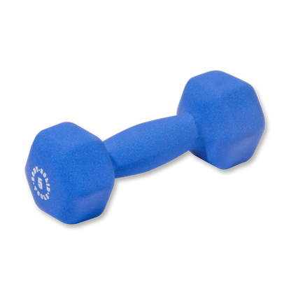 Blue 5lb neoprene dumbell