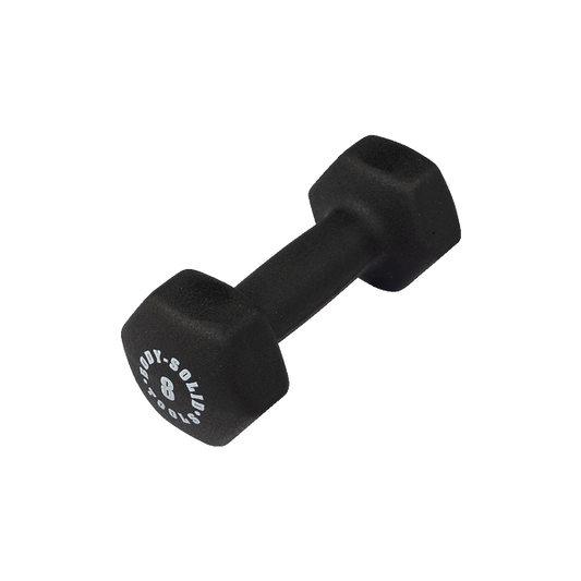 8 lb. Body-Solid Tools Neoprene Dumbbell
black 8lb neoprene dumbell