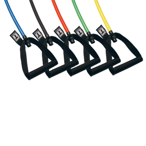 The BSTRTDA Resistance Tube Door Attachment combines with Body-Solid Tools Resistance Tubes to turn any room with a door into a multi-functional home gym