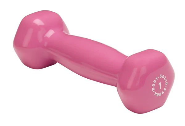 Pink 1lb vinyl dumbell