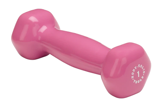 Pink 1lb vinyl dumbell