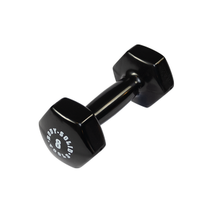 black 8lb vinyl dumbell