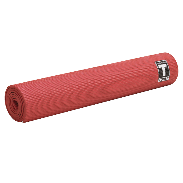 BSTYM5 - 5mm Red Body-Solid Tools Yoga Mat - Body-Solid