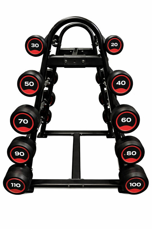 PCI-US2029 | 10-Piece Double-Sided Barbell Rack – Black Pure Craft Industries