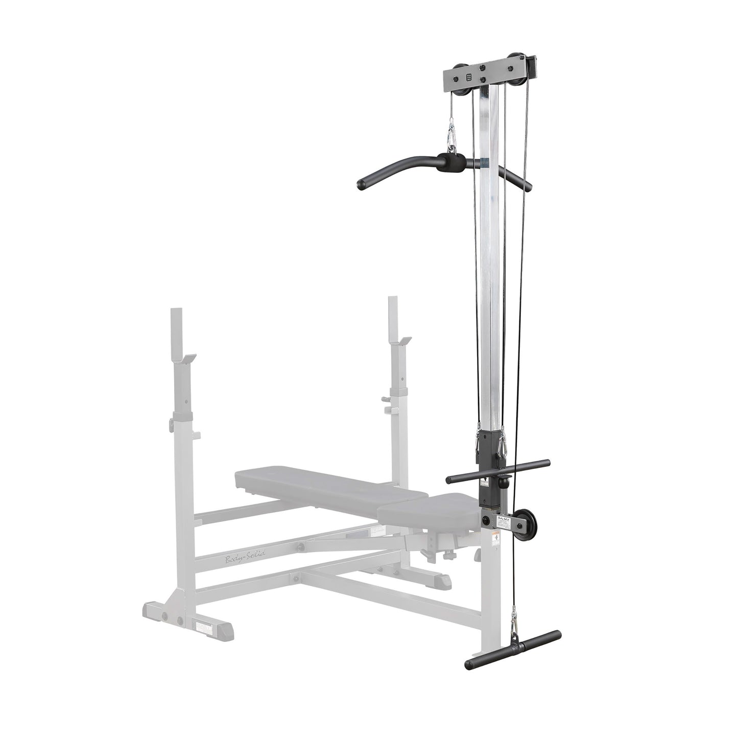 Lat Pull Down/Seated Row Attachment for Benches