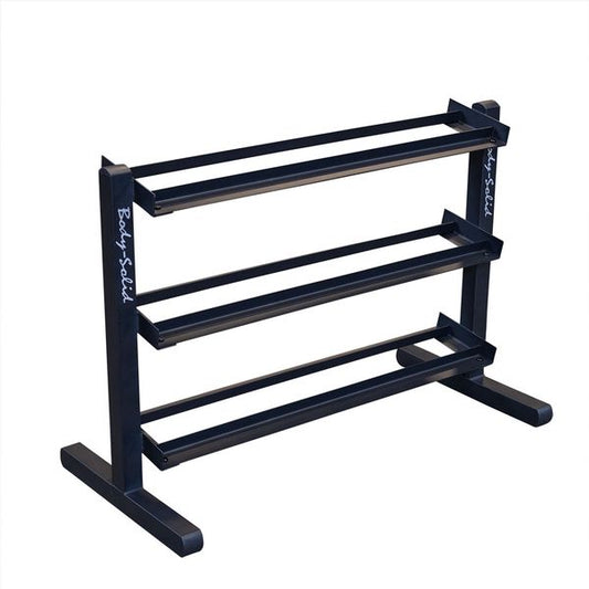 Body-Solid Three-Tier Horizontal Dumbbell Rack (GDR363) - Dumbbells not Included