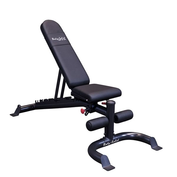 GFID100B - FLAT/INCLINE/DECLINE BENCH, BLACK FRAME