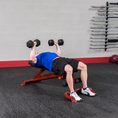 GFID100B - FLAT/INCLINE/DECLINE BENCH, BLACK FRAME