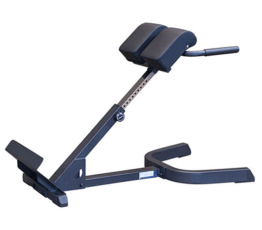 The Body-Solid GHYP345B 45° Back Hyperextension is an impressive piece of equipment that combines an inverted back extension and oblique flexor set at a 45° angle, making it the perfect tool for conditioning