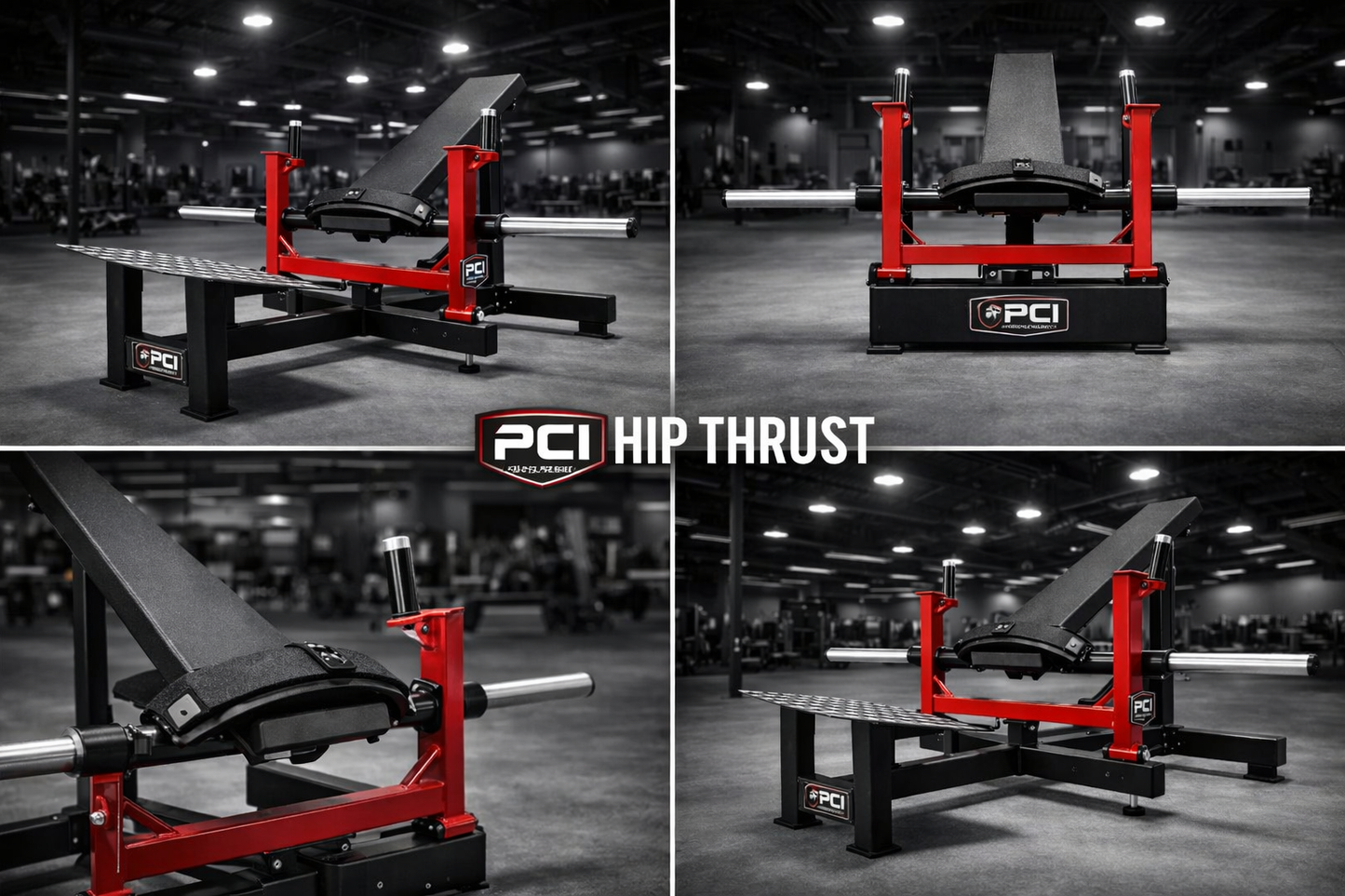 PureCraft Pro Series Hip Thrust / Glute Drive Machine – Plate Loaded (PCI-8133) Pure Craft Industries