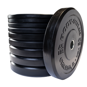 The Chicago Extreme Bumper Plates are the most durable plates in the Body-Solid lineup