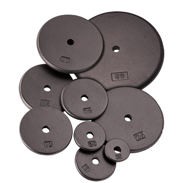 Individual Cast Black 1" Plates 1.25, 2.5, 5, 7.5, 10, 12.5, 20, 25, 50 lbs (per LB)