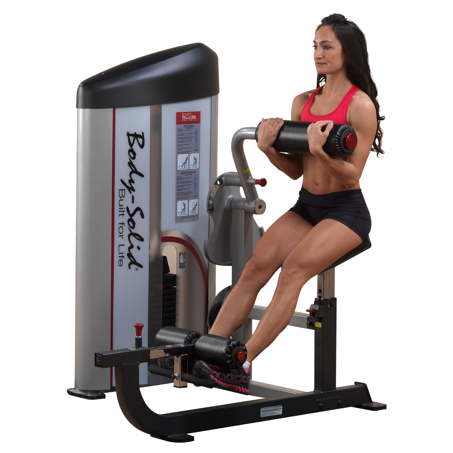 Body-Solid S2ABB-1 Pro Clubline Series II Ab and Back Machine with 160 Lb. Weight Stack for Home and Commercial Gym