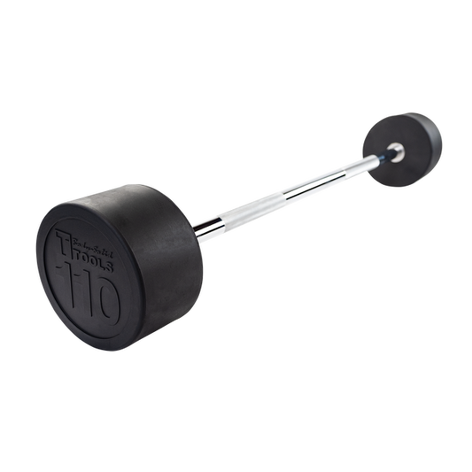 SBB110 - Rubber Coated Fixed Straight Barbell, 110lb Body-Solid