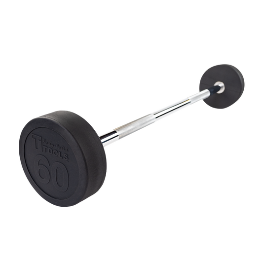 SBB60 - Rubber Coated Fixed Straight Barbell, 60lb Body-Solid