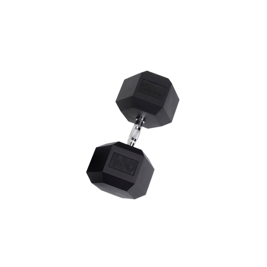 Rubber Hex DB 100lb Body-Solid