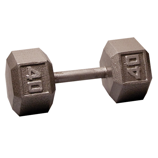 SDX40 - 40 Lb. Cast Iron Hex Dumbbell - Body-Solid